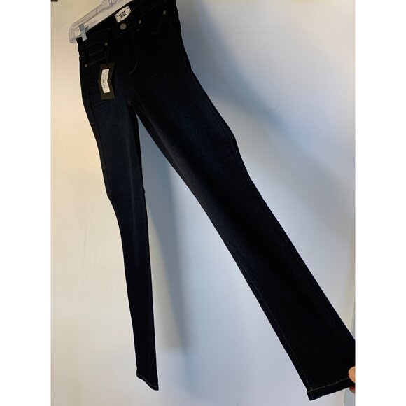 NWT Paige Hoxton Ultra Skinny Jeans Size 26 Dark Blue Denim Womens RN10515 - Picture 1 of 11